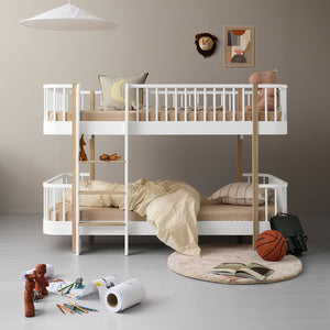 Practical bunk bed for growing families and changing needs.