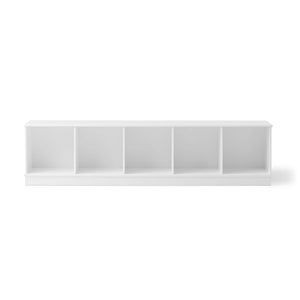 Minimalist shelving unit with clean lines and hidden screws