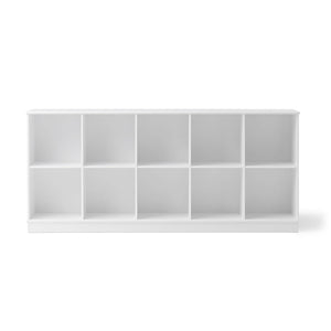 Functional storage shelf with modular compartments