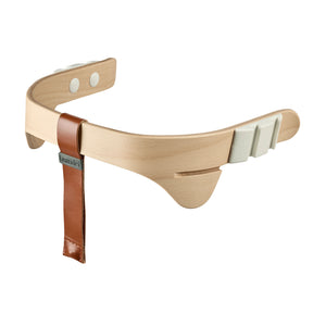Safety bar for Leander highchair in beech natural colour.