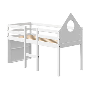 Thuka mid sleeper bed is made from scandinavian pine.