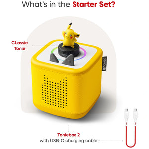 Toniebox 2 Pokemon starter set include classic Tonie and USB-C charging cable