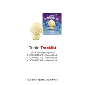 Sleepy duck tonie with soft music.