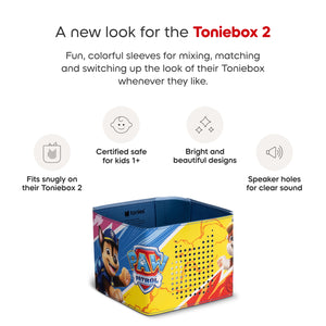 Keep your Toniebox 2 looking new with our playful, eco-friendly covers designed for everyday fun.