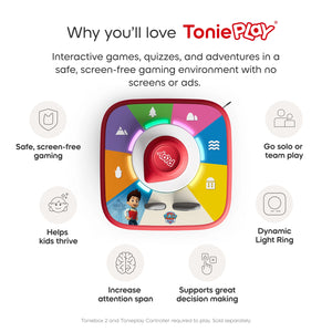 Features of Tonies tonieplay game.