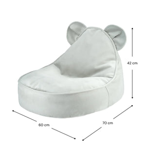 Measurement of misty green chair for kids and adults.