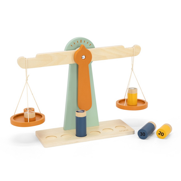 Wooden Balance Scale Weighing Game Trixie Baby