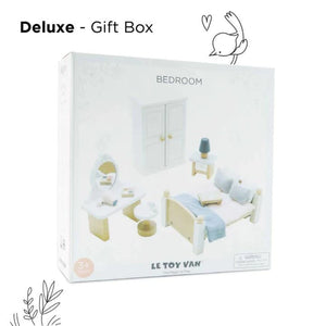 Wooden Dollhouse Master Bedroom Set Daisyland Le Toy Van Packaging