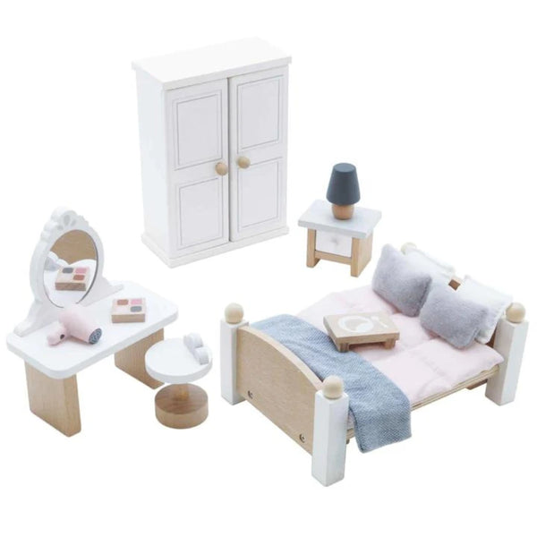 Wooden Dollhouse Master Bedroom Set Daisyland Le Toy Van