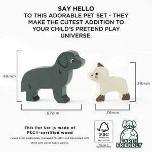 Wooden Toys Dog and Cat Le Toy Van Specification