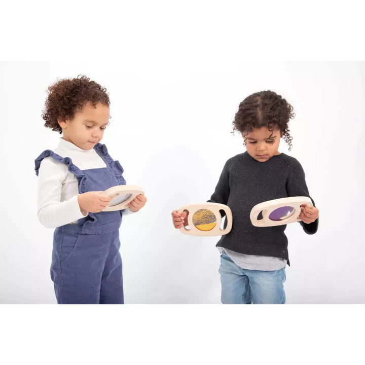 Kids playing with sensory toys
