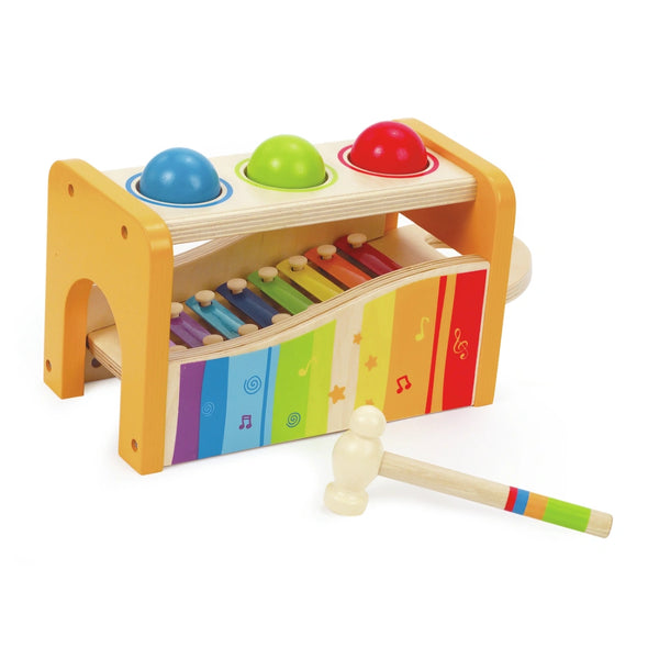 Pound & tap bench a developmental toy for sensory fun