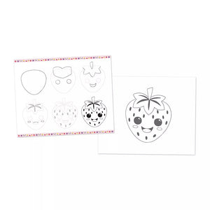 Strawberry sketches of drawing box