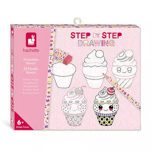 Step by step kawaii drawing box