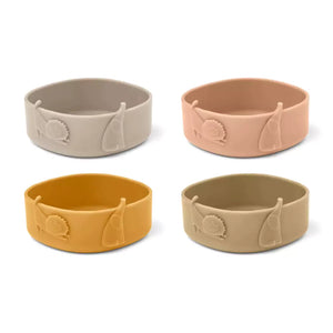 Liewood Emily Bowl 4-Pack - Tuscany Rose Multi Mix