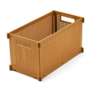 liewood dirch storage box small golden caramel