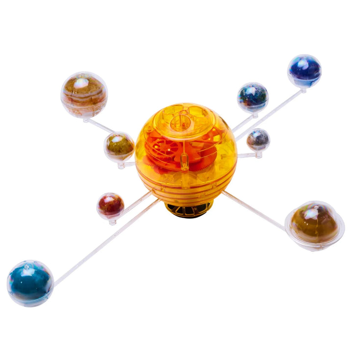 Learn how planets move with this mechanical solar system model.