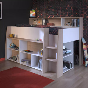 Parisot Lucas Mid Sleeper with Desk and Storage