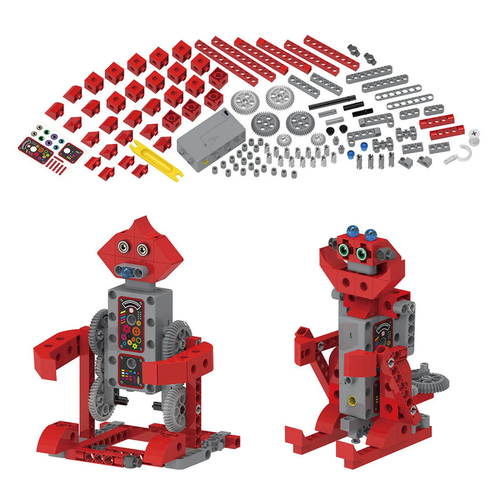 Colorful Robot Factory storybook and robot pieces