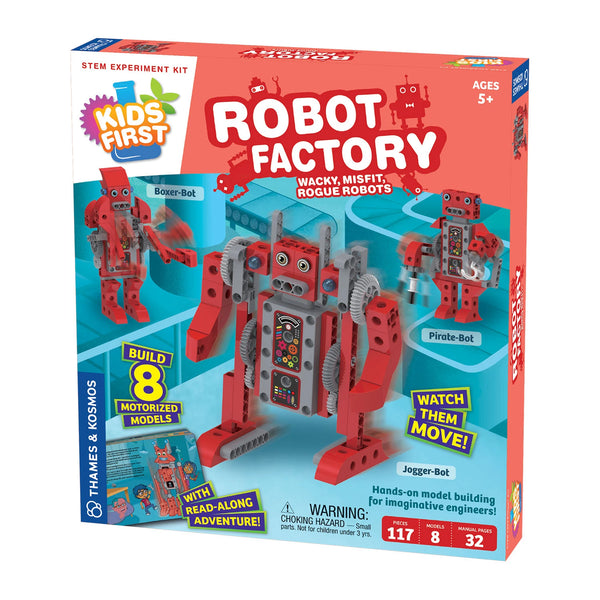 Robot Factory kit for kids; Build robots, engineering toy
