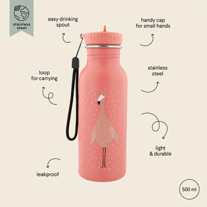Stainless steel Trixie water bottle with eco-friendly materials