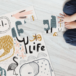 Wee Gallery 24 Piece Floor Puzzle - Wild Life