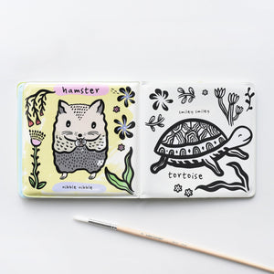 Wee Gallery Bath Book Colour Me - Pets