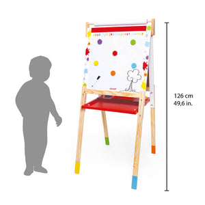 Janod Double Sided Splash Adjustable Easel