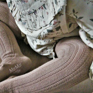 MarMar Copenhagen Girls Tights Pointelle - Alpaca Melange