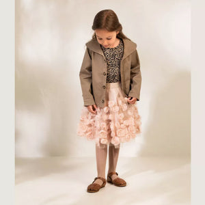 MarMar Copenhagen Girls Tights Pointelle - Alpaca Melange