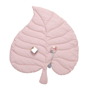 MiniDream Leaf Baby Activity Playmat (Pink) – Soft, foldable, includes sensory toys.