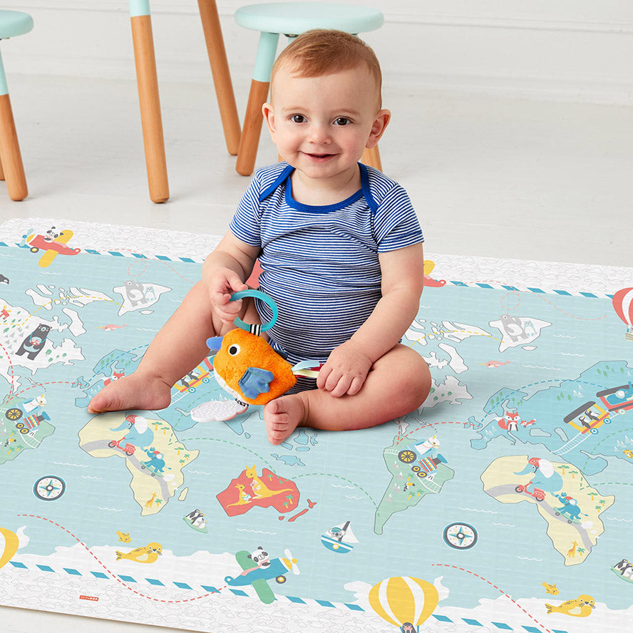 Animal Baby Playmat, Skin-Friendly Baby Activity Mat Infant and Baby  Quilted Playmat for Boys and
