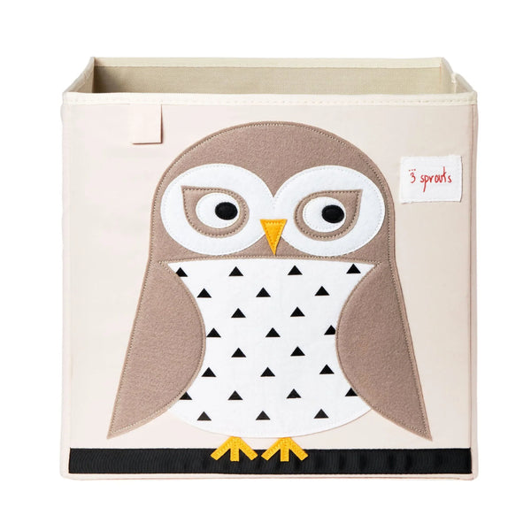 3 Sprouts Storage Box (Owl) – Cute Kids' Storage Solution