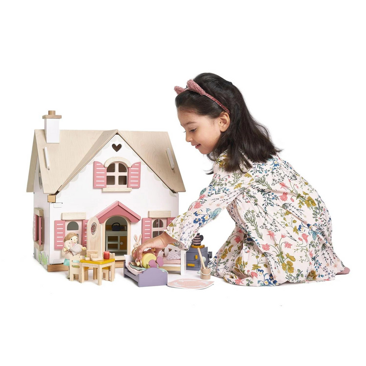 Wooden Dollhouse to Foster Imaginative Play - Tender Leaf Toys