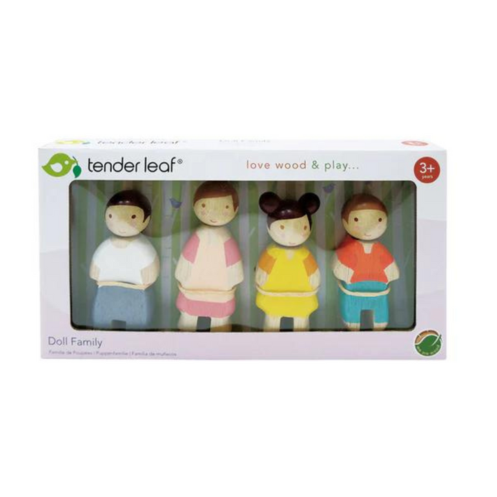 Tender Leaf Wooden Doll Family - The Leaf Family