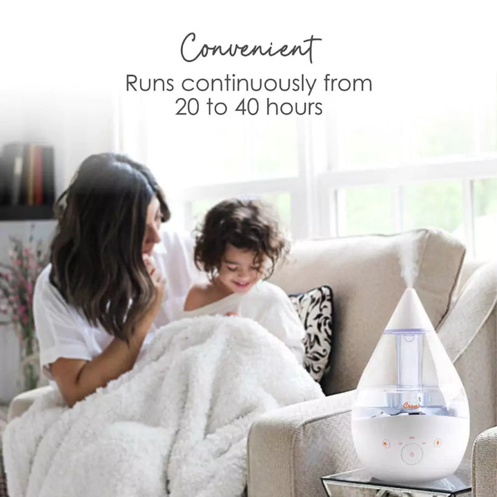 Crane 4-in-1 Top Fill Humidifier with Sound Machine & Night Light