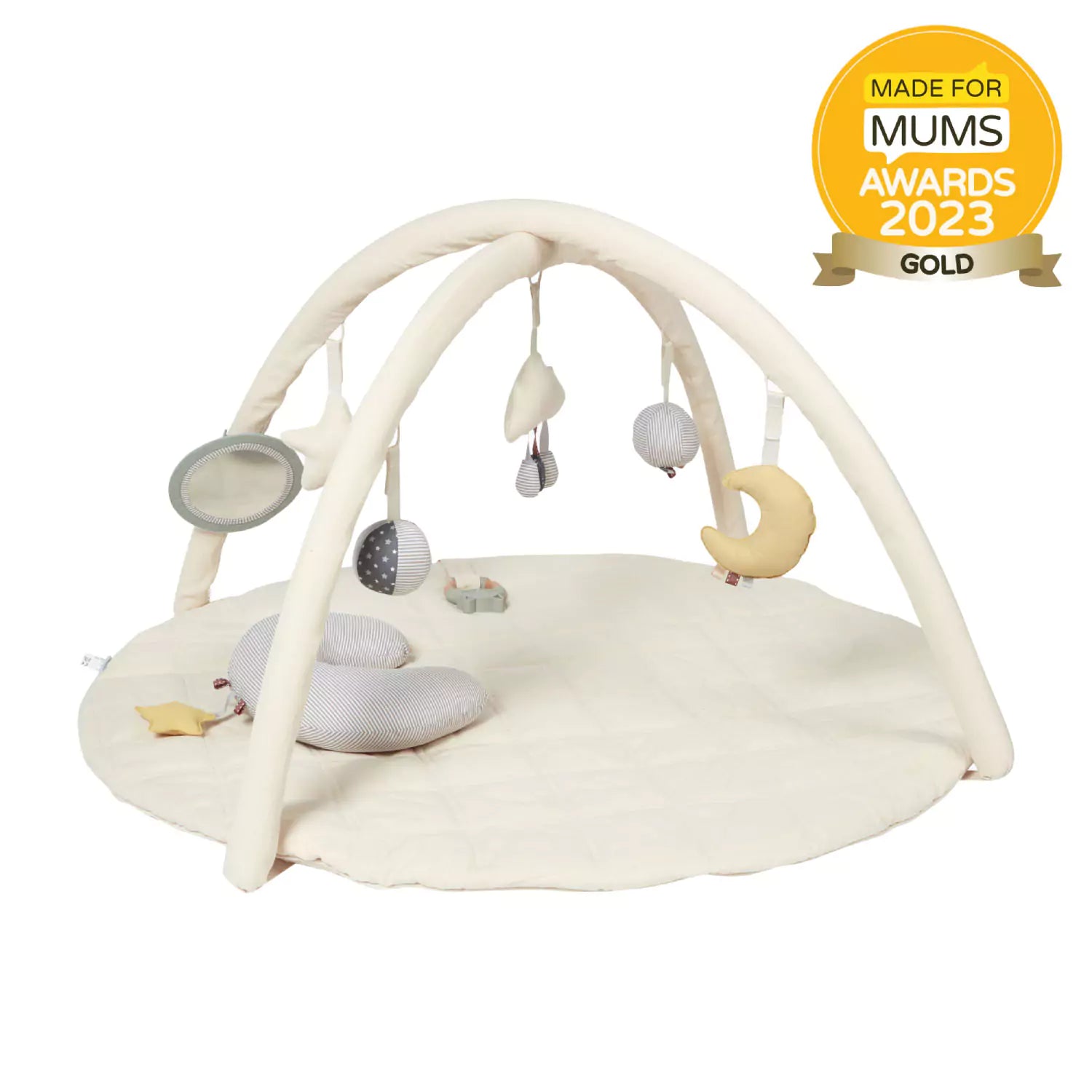 Award-Winning 5-in-1 Organic Baby Play Mat with Toys