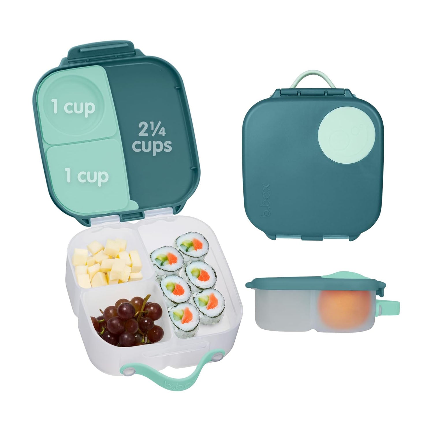 Showing inside divider of b.box lunchbox.