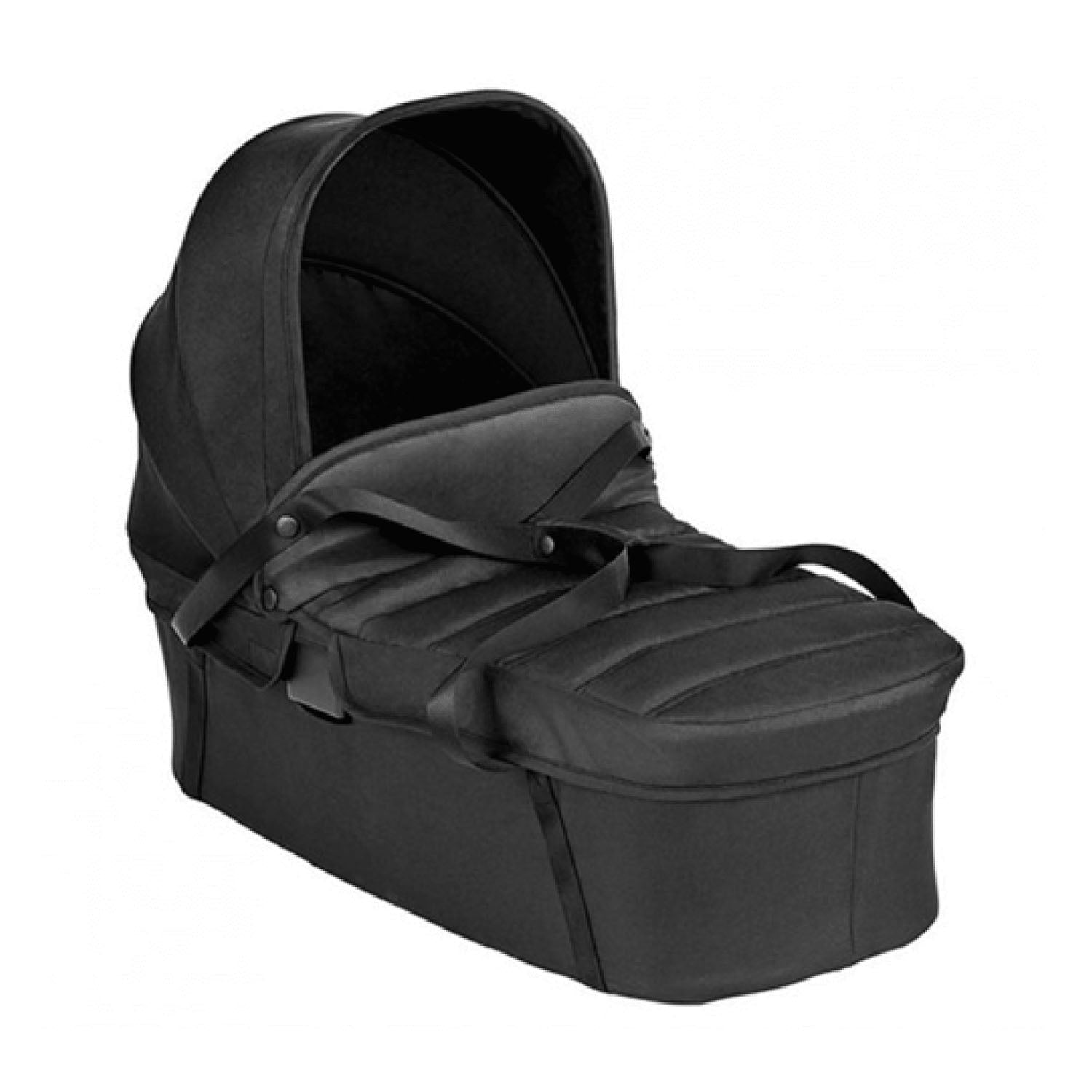 Black Baby Jogger City Tour 2 Single Carrycot shown fully assembled on a white background.
