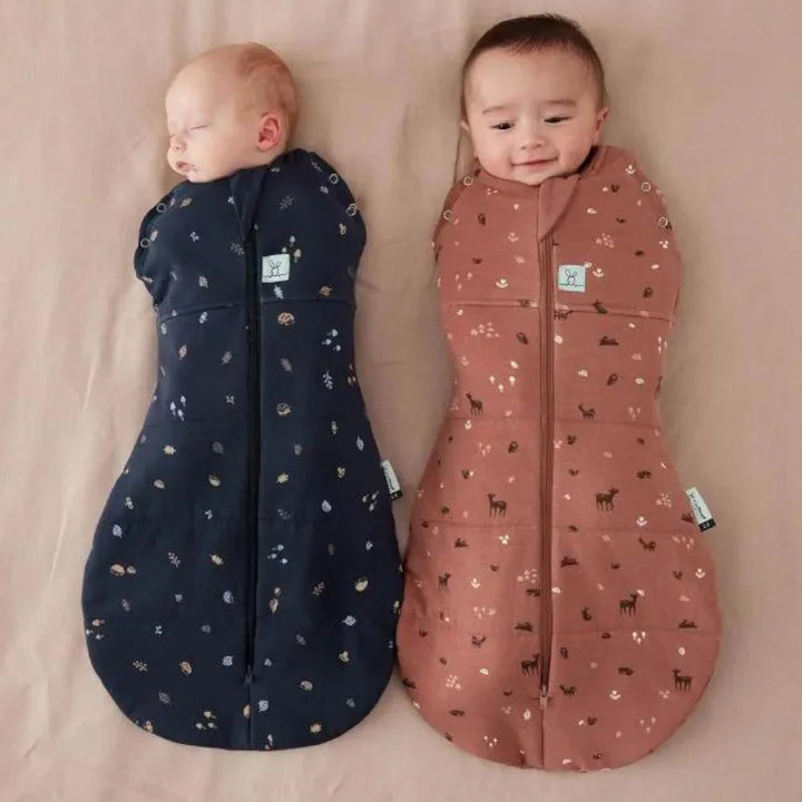 BaBabies wrapped in Baby Swaddle Bag ergoPouch 2.05TOG Hedgehog