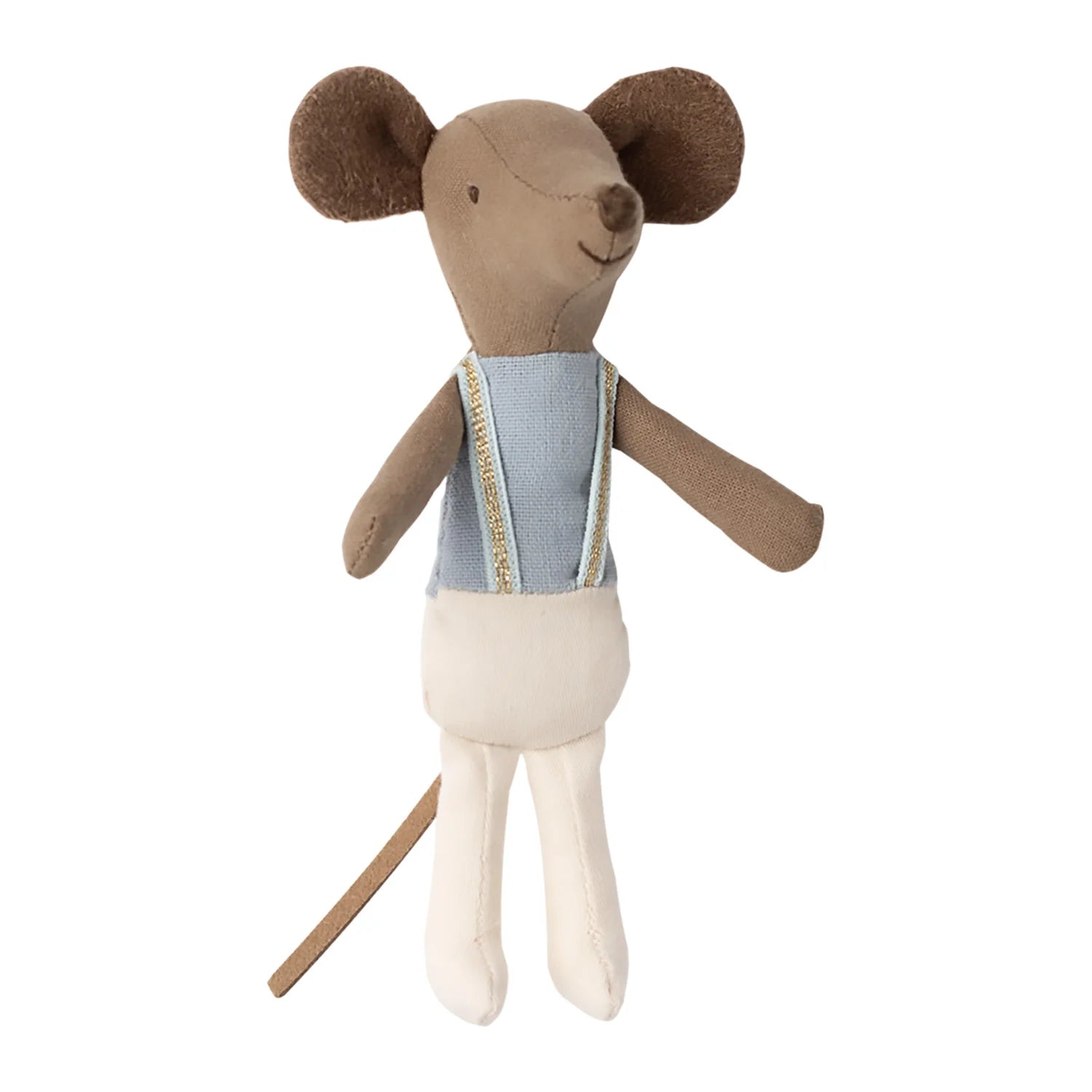 Maileg big brother mouse is crafted with cotton and recycled materials.