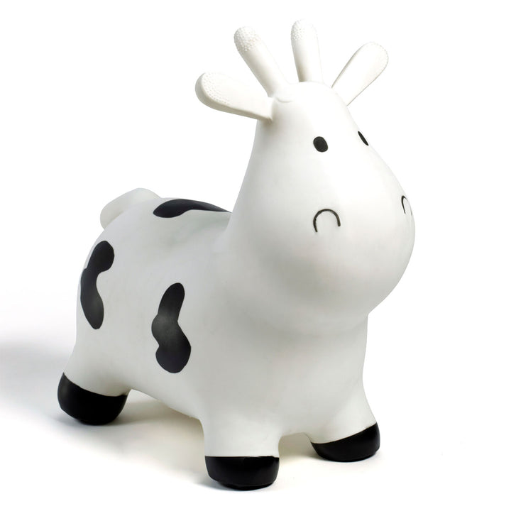 Bouncy Kids Ride On Toys - White Cow