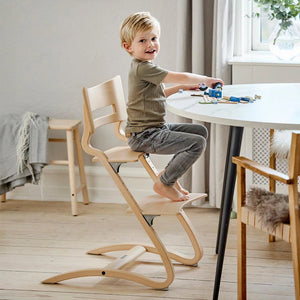This chair has an adjustable backrest, seat, and footplate for optimal comfort