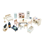 Le Toy Van Complete Dolls House Furniture Sets - 35 Pieces