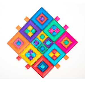 Durable ABS plastic magnetic tiles designed for safe children’s play