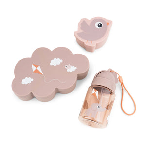 Done By Deer Lunch & Snack Box with Straw Water Bottle - Playground - Powder