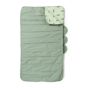 Done By Deer Quilted Kids Slumber Bag - Croco Green