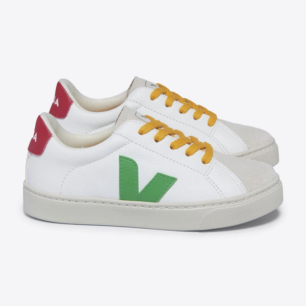 Veja Esplar White Leaf Pekin sneakers - sustainable style crafted with ChromeFree leather.