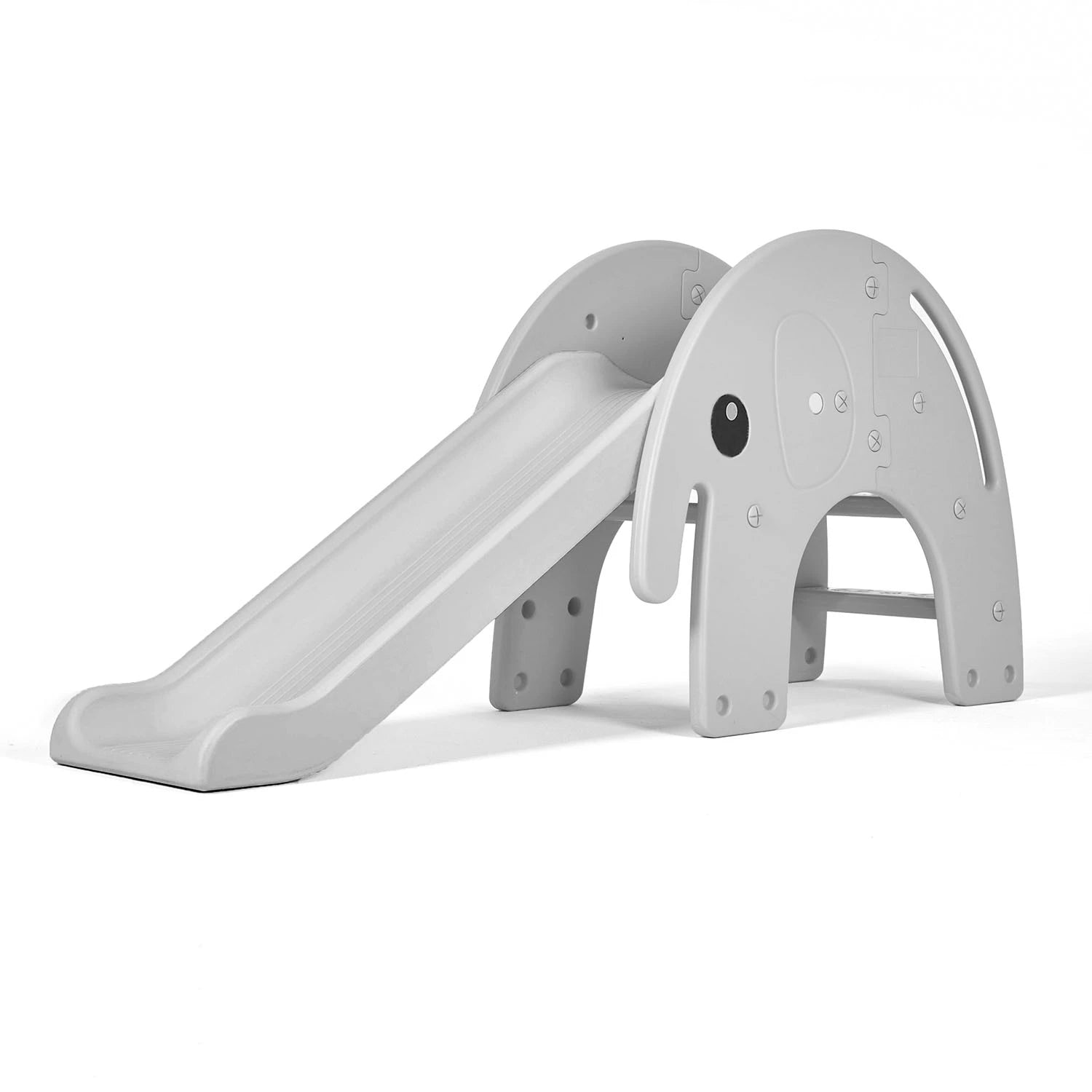 Grey Elephant Slides For Kids - Stylish Indoor/Outdoor Fun