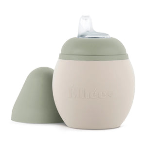 Elhee Silicone Feeding Bottle 240ML - Sand Sage